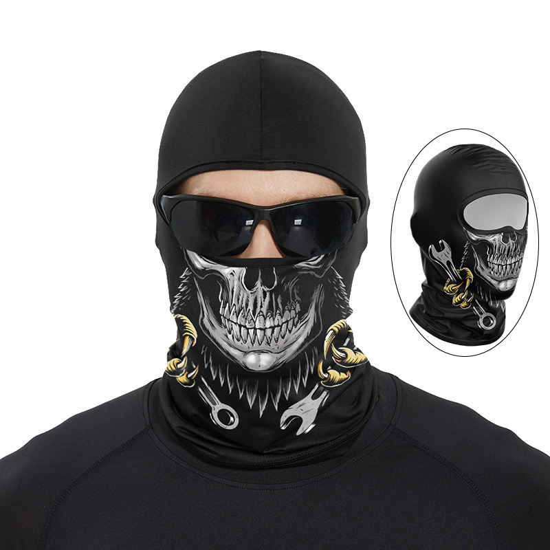Funny Ape Mouth Skull Balaclav - Motorcycle Gear For Woman 评论和价格